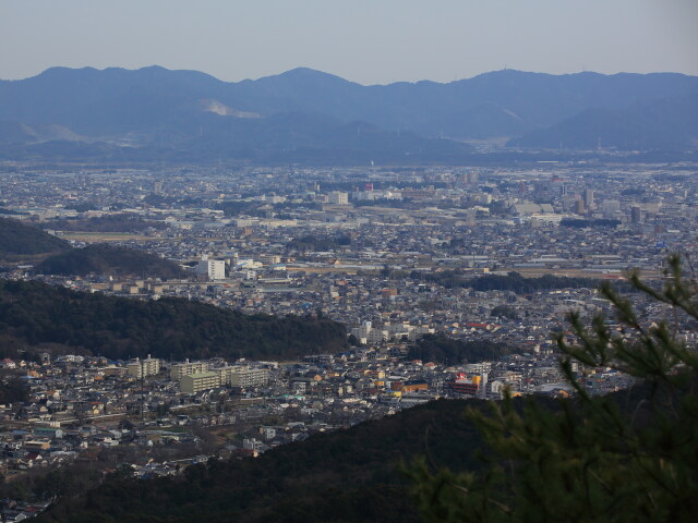 豊川の街を望む