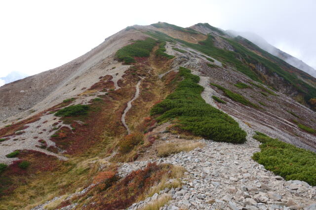 小蓮華山を登る