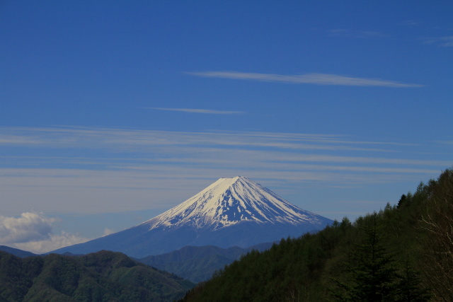 峠からの富士山