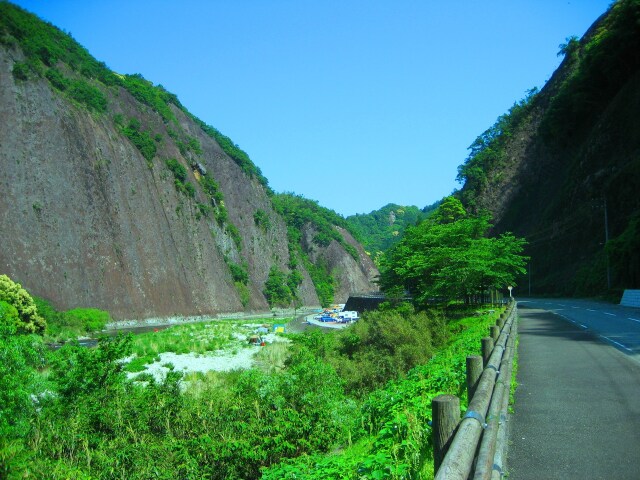 新緑の熊野川