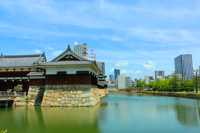 新緑の広島城