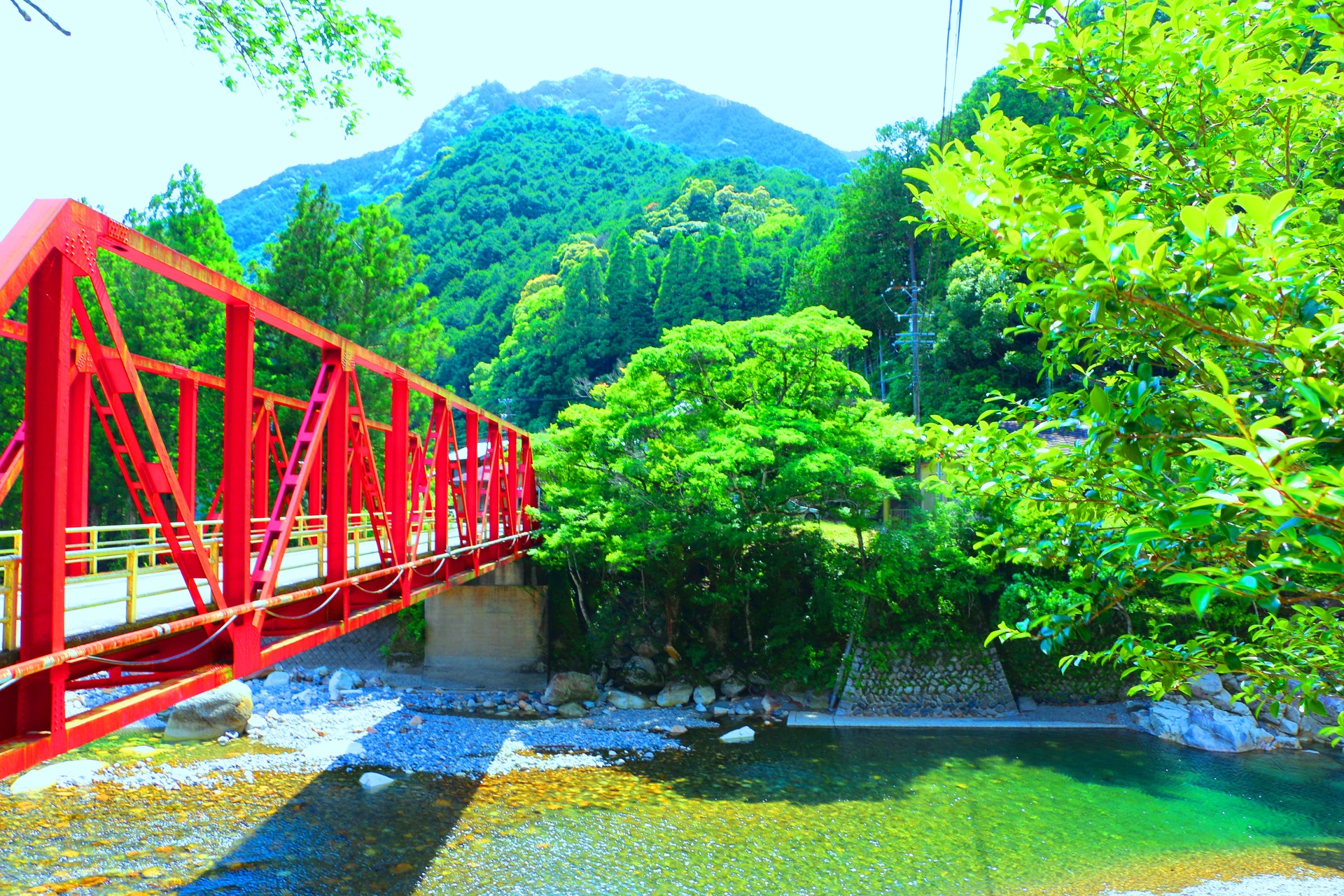 日本の風景 新緑の清流銚子川 壁紙19x1280 壁紙館