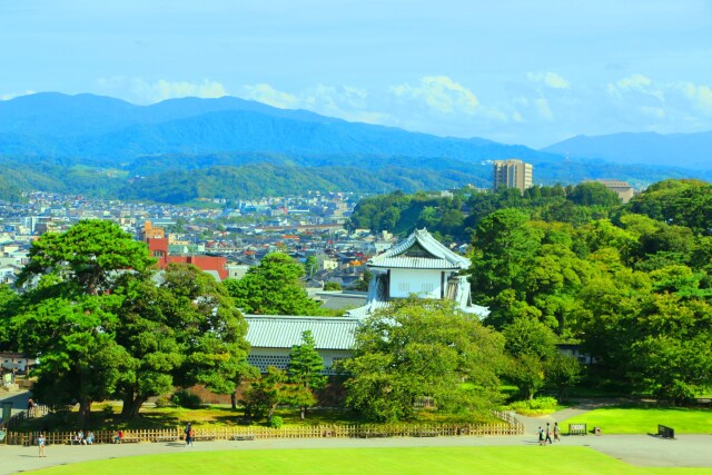 金沢城から金沢市街