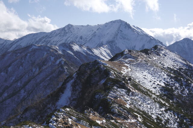 初冬の大天井岳