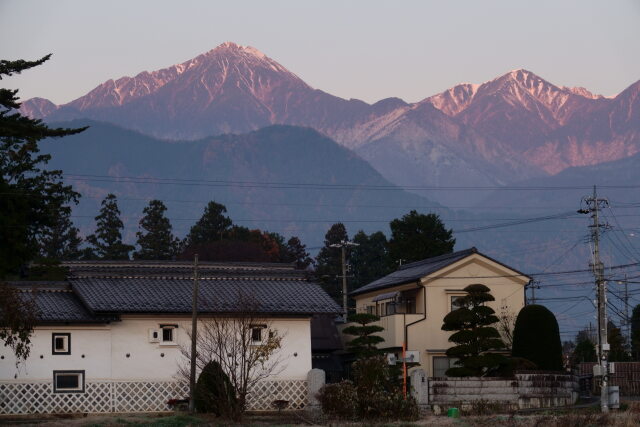 朝の常念