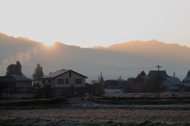 朝の安曇野