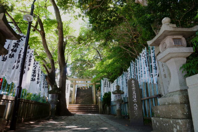 竹島神社にて