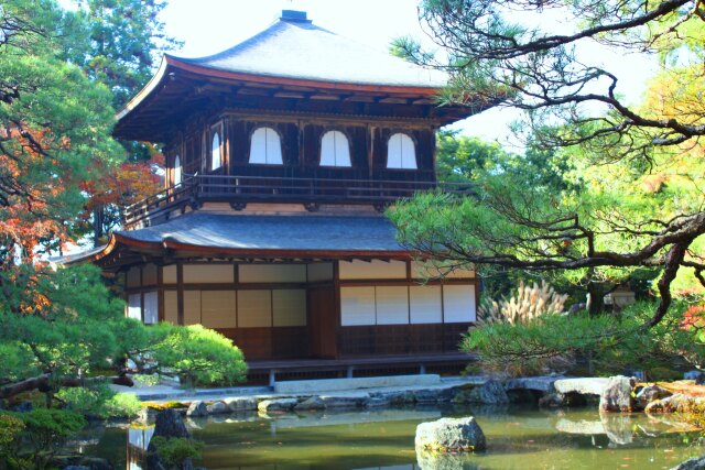 初冬の銀閣寺