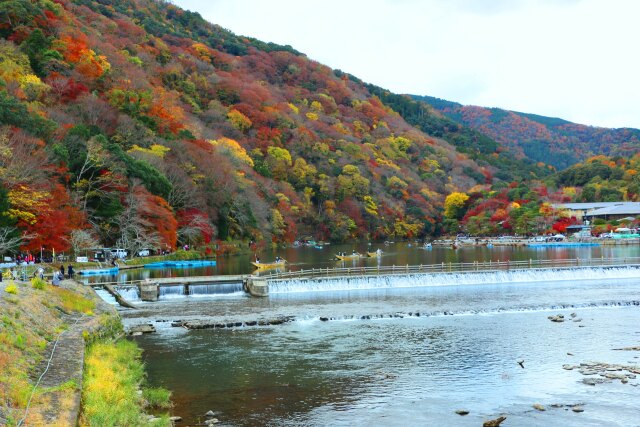 初冬の嵐山