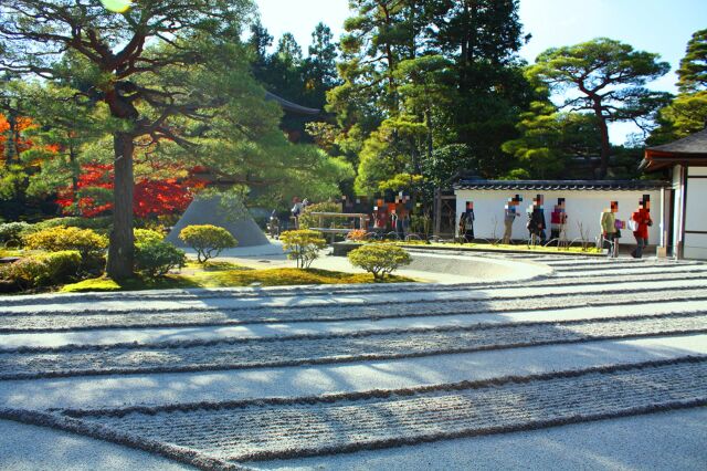 初冬の銀閣寺