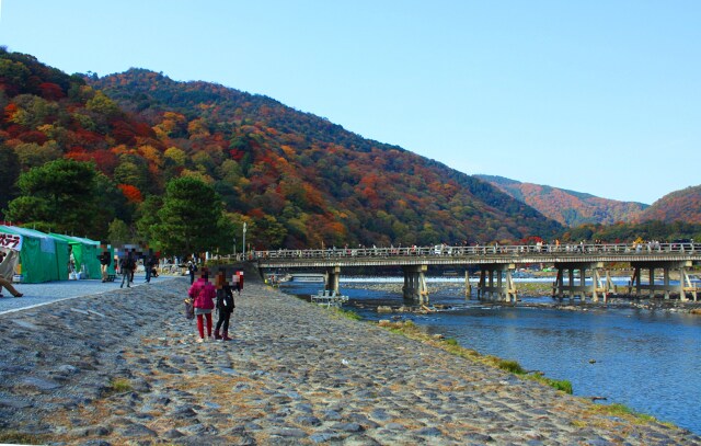 初冬の嵐山