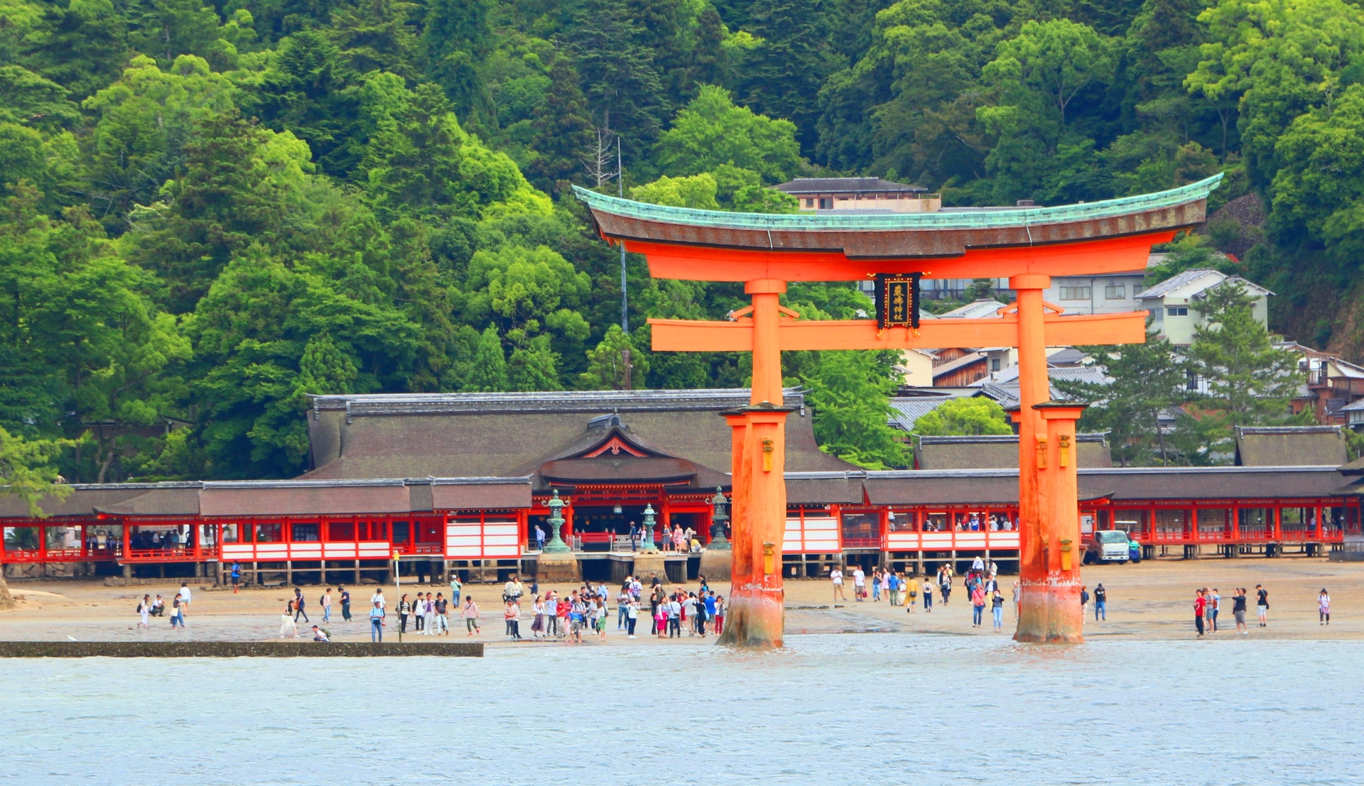 日本の風景 迎春 厳島神社 壁紙19x1107 壁紙館