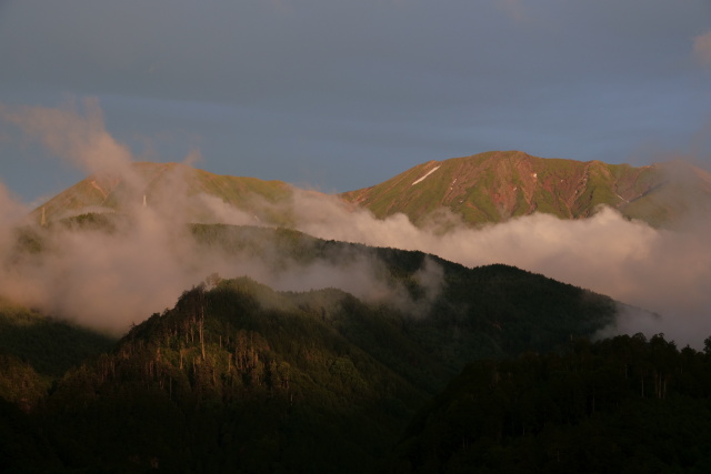 夕方の御嶽山