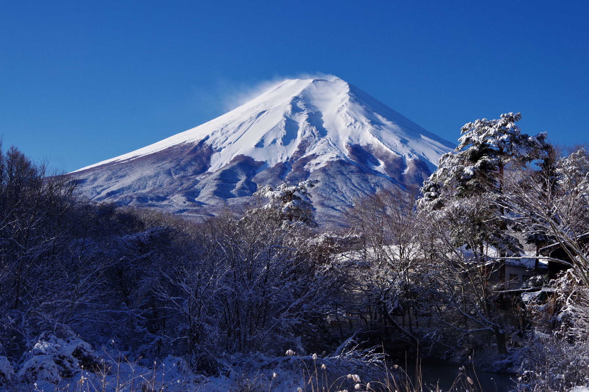 日本の風景 冬の富士山 壁紙19x1280 壁紙館