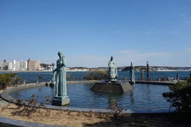 弁財天様がいる噴水公園