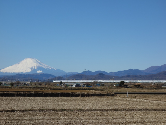 富士山と新幹線