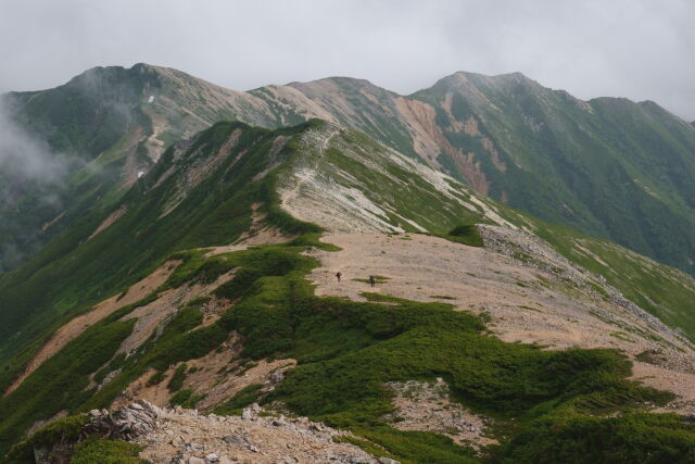 大天井岳稜線