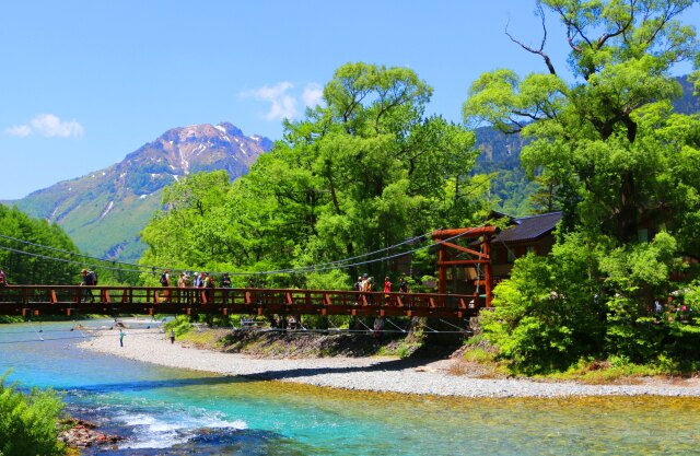 新緑の上高地