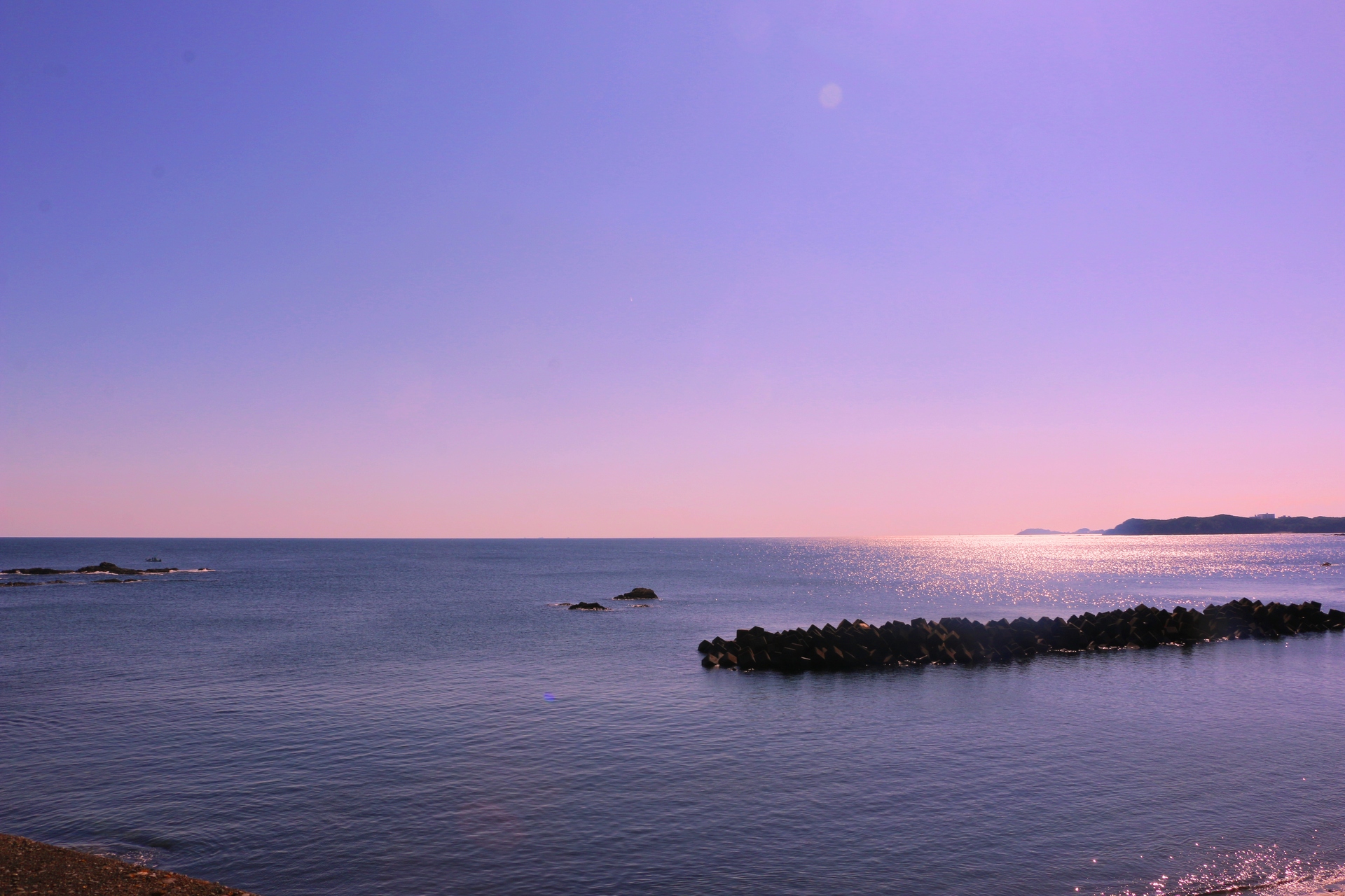 朝焼け 夕焼け 夏の海の夕暮れ 壁紙19x1280 壁紙館