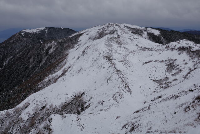 蝶ヶ岳二重稜線