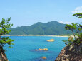 山陰海岸 夏 鳥取ブルーの海