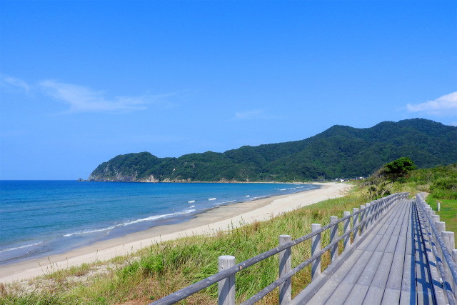 山陰海岸 夏 鳥取ブルーの海 3