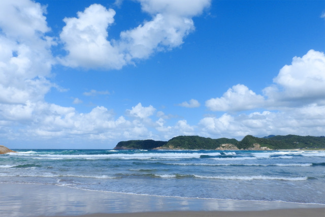 山陰海岸 夏 海と雲 2