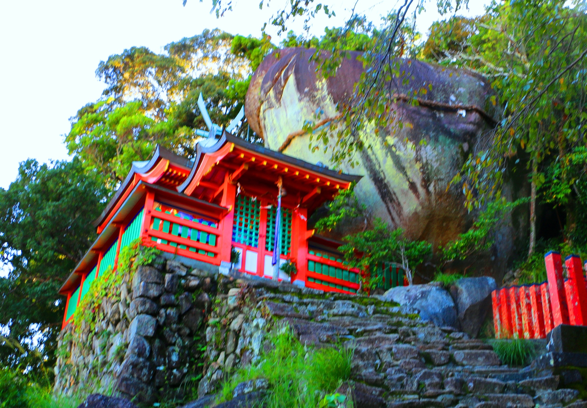 日本の風景 世界遺産神倉神社 壁紙19x1336 壁紙館