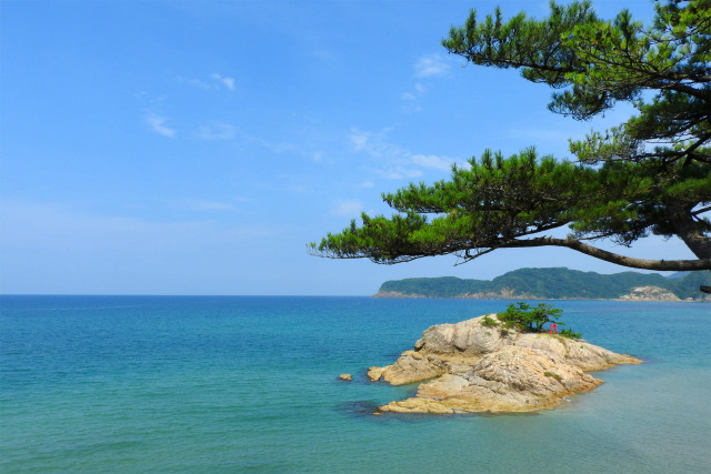 山陰海岸 夏 鳥取ブルーの海 4