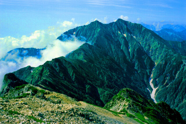 五竜岳からの鹿島槍ヶ岳～1976年