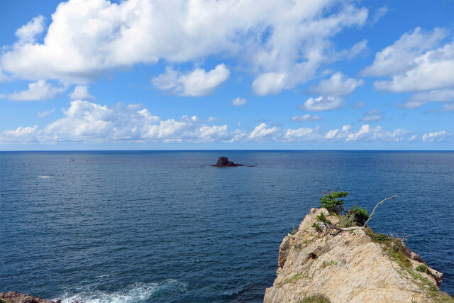 山陰海岸 初秋 海と空と雲