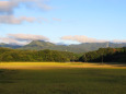 収穫の秋 山里 夕暮れ