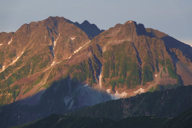 朝の穂高