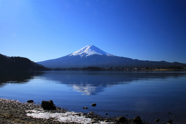 冬の逆さ富士