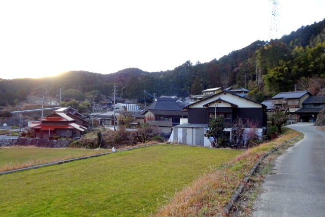 山村の夕暮れ