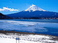 河口湖 北岸からの富士山