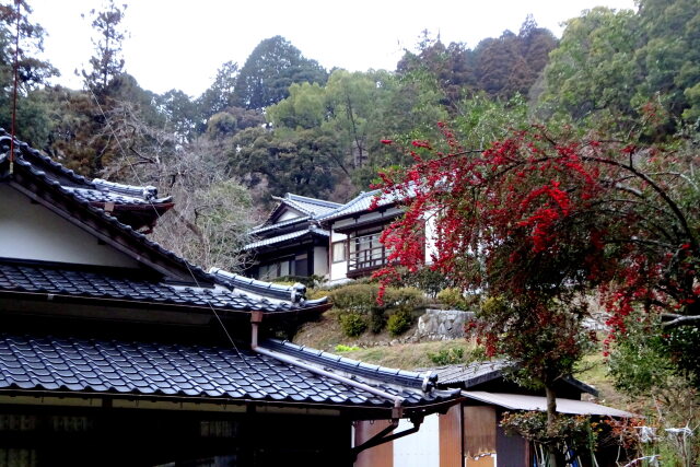 冬の山村