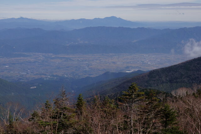 浅間山を望む