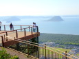 鏡山展望台と唐津湾の島