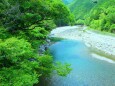 新緑の清流銚子川