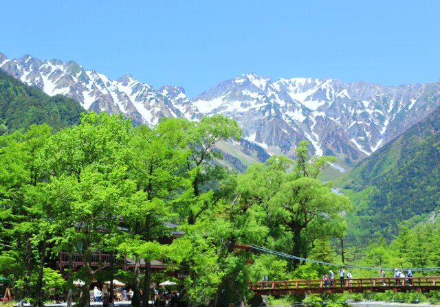 新緑の上高地