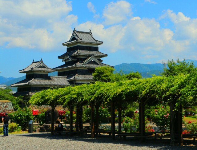 初夏の松本城