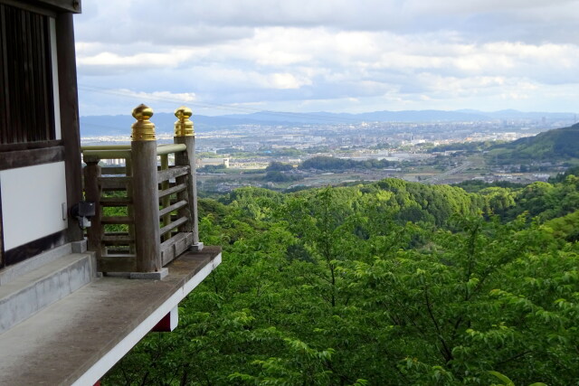 梅雨空模様 山寺からの展望