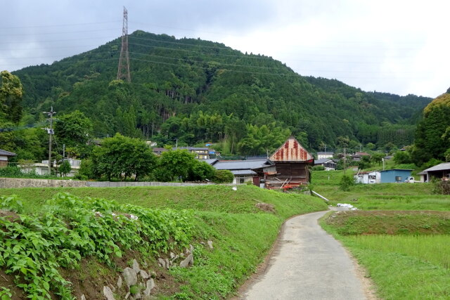 山村集落の道