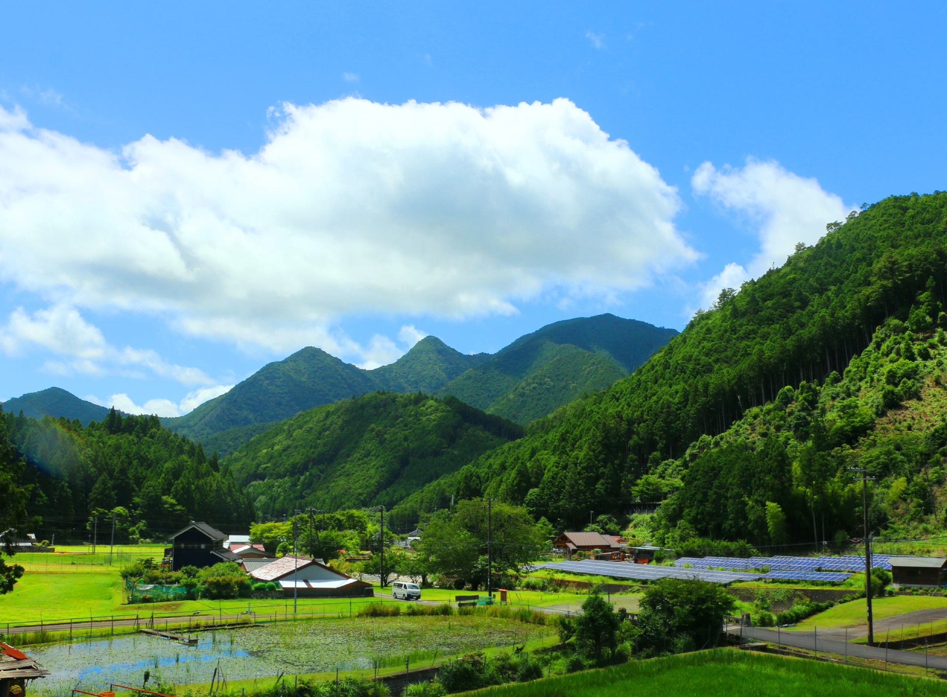 日本の風景 初夏の里山 壁紙19x1414 壁紙館