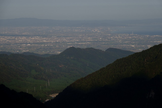 富山を望む