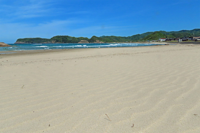 山陰海岸 夏 浦富2 砂浜と風紋