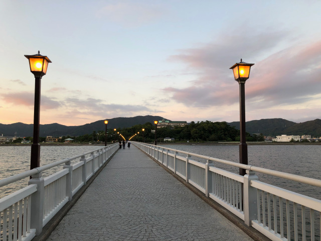 黄昏竹島大橋