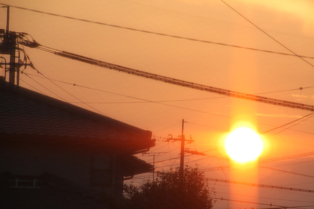 沈む夕日