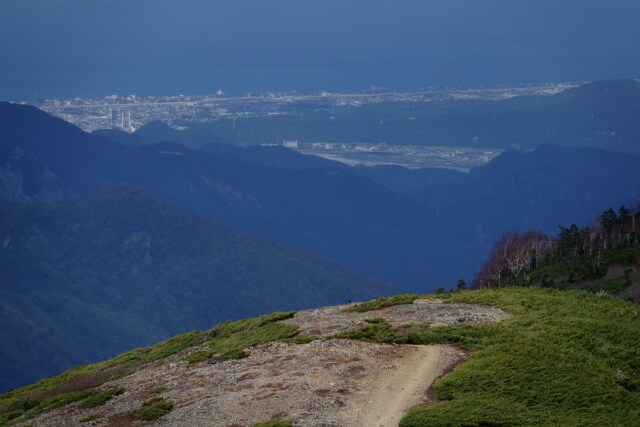 糸魚川を望む